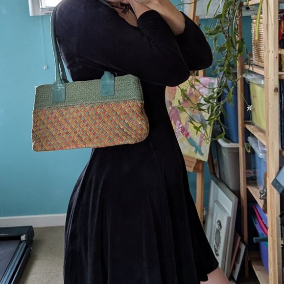 Stunning Spring multi-colours shoulder leather bag - Picture 8 of 12